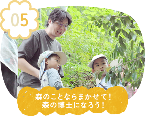 森のことならまかせて！森の博士になろう！