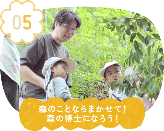 森のことならまかせて！森の博士になろう！